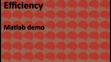 Efficiency Day 3: Matlab example