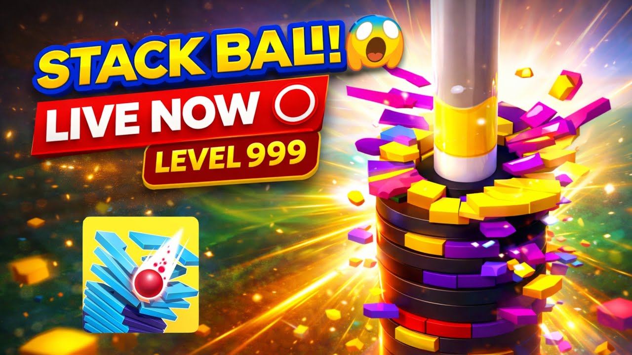🔴 Can I Beat All Levels? 😱 Stack Ball LIVE - YouTube