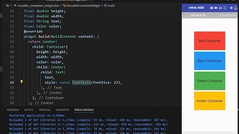 Reusable Container Widget | Flutter | Dart