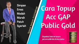 Cara Topup Acc GAP Publicgold.