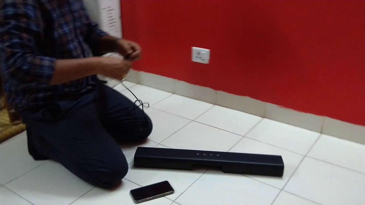 JBL SoundBar 2 0 Unboxing, Installation and Initial Sound Test YouTube
