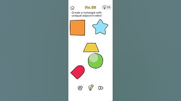 Create a rectangle with unequal adjacent sides ⚡ Brainout no 83 🧠🌪 #brainoutsolution #shorts