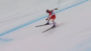 NASTY CRASH into the fence of Suisse Newcomer Alexis Monney