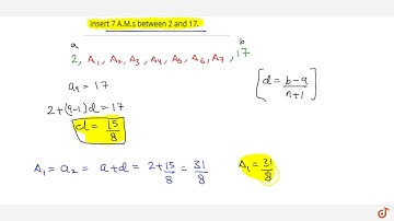 Insert 7 A.M.s between 2 and 17.