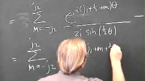 Group Theory, Robert de Mello Koch | Lecture 4 Part 3