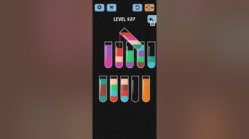 Water Color Sort Level 926 927 928 929 WalkThrough Solution Gameplay