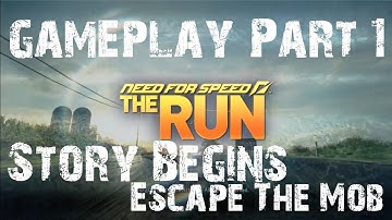 NFS The Run Gameplay - Part 1 - Story Begins - Escape The Mob