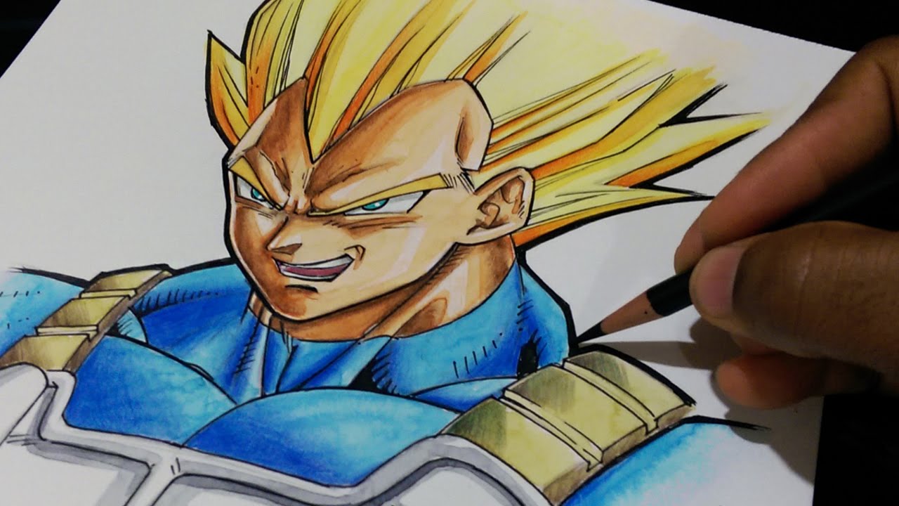 Speed Drawing - Vegeta [DRAGON BALL SUPER] 