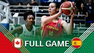 Canada v Spain | Full Basketball Game | FIBA Women's Olympic Qualifying Tournament Hungary 2024