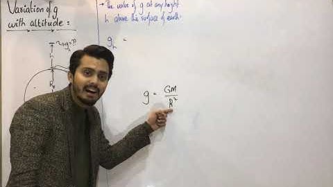 Variation of g with altitude / height || gravitation || class 9, 10 and 11
