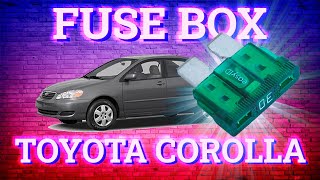 Toyota Corolla (2003-2008) fuse box diagrams