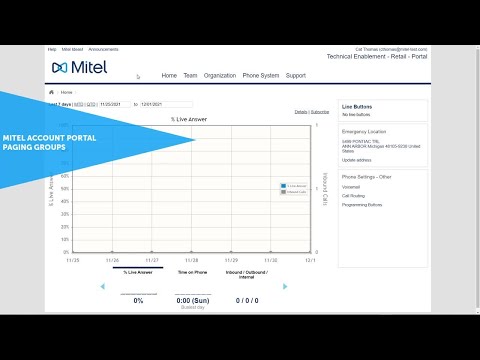 Mitel Account Portal: Paging Groups: MiCloud Connect