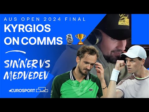 'SINNER IS THE KING' 👑 | Nick Kyrgios Best Bits On Comms - Jannik Sinner vs Daniil Medvedev 🏆🇦🇺