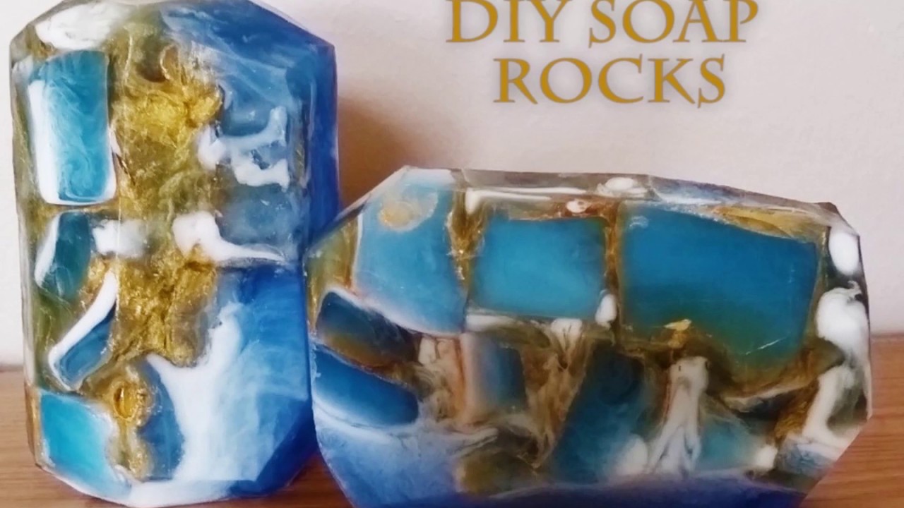 DIY Soap Rocks Melt and Pour YouTube