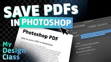 How To Save PDFs In Photoshop ✅
