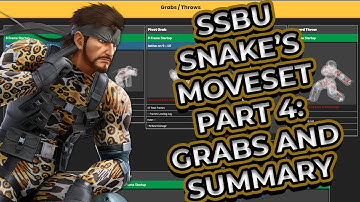 SSBU In-Depth Snake Moveset Tutorial Part 4: Grabs & Summary