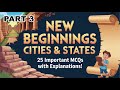 New Beginnings : Cities and States - MCQ 3 Social Science Class 7 Chapter 4  l MCQ PULSE