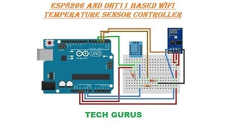 Arduino ESP8266 and DHT11 WIFI Temperature sensor controller