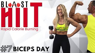 BLAST Rapid Calorie Burning HIIT Workout with Dumbbells #7 By Coach Ali screenshot 5