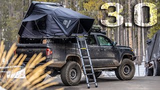 *UPGRADE*  NEW Rooftop Tent  iKamper Skycamp Mini 3.0 Overview / Review on a Tacoma