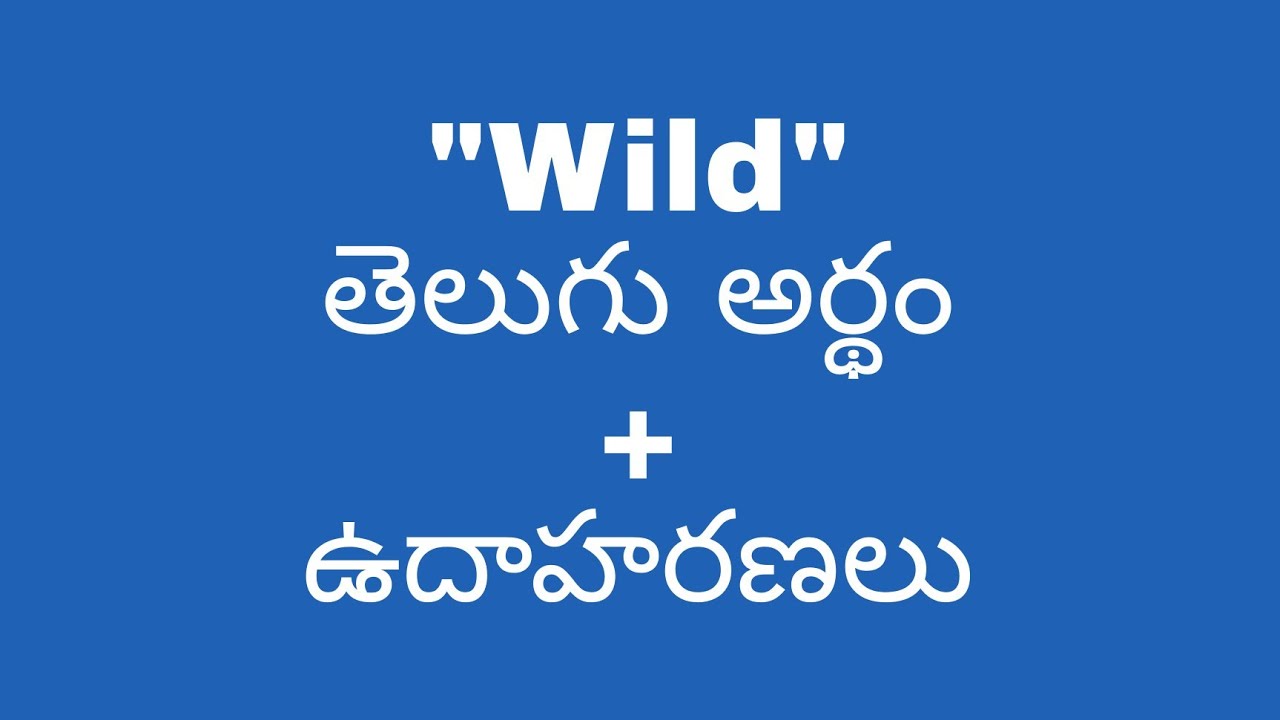 Wild Meaning In Telugu With Examples Wild wild-meaning-in-telugu-with-examples-wild