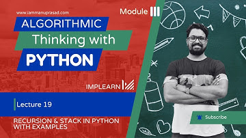 Recursion in python | Algorithmic thinking with Python - Module 3 | Lecture 19