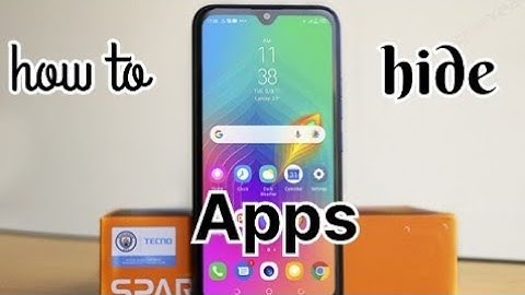 how to hide apps in Techno Spark 5 pro!