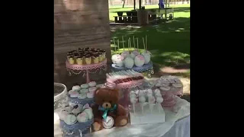 Gender Reveal Dessert Table - Baseball or Bows