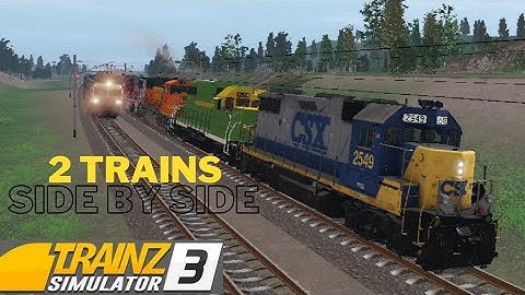 2 trains side by side | Trainz 3
