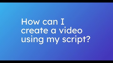 How can I create a video using my script on invideo AI?