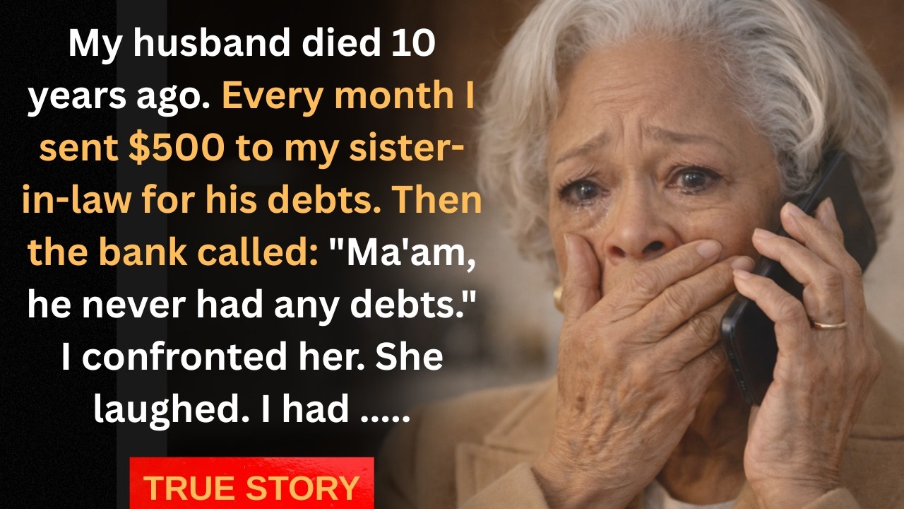 My Husband Died 10 Years Ago. Every Month I Sent $500 To Pay His Debts. Then The Bank Called...