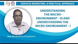 Understanding the Macro-Environment - III and Understanding the Micro-Environment - I