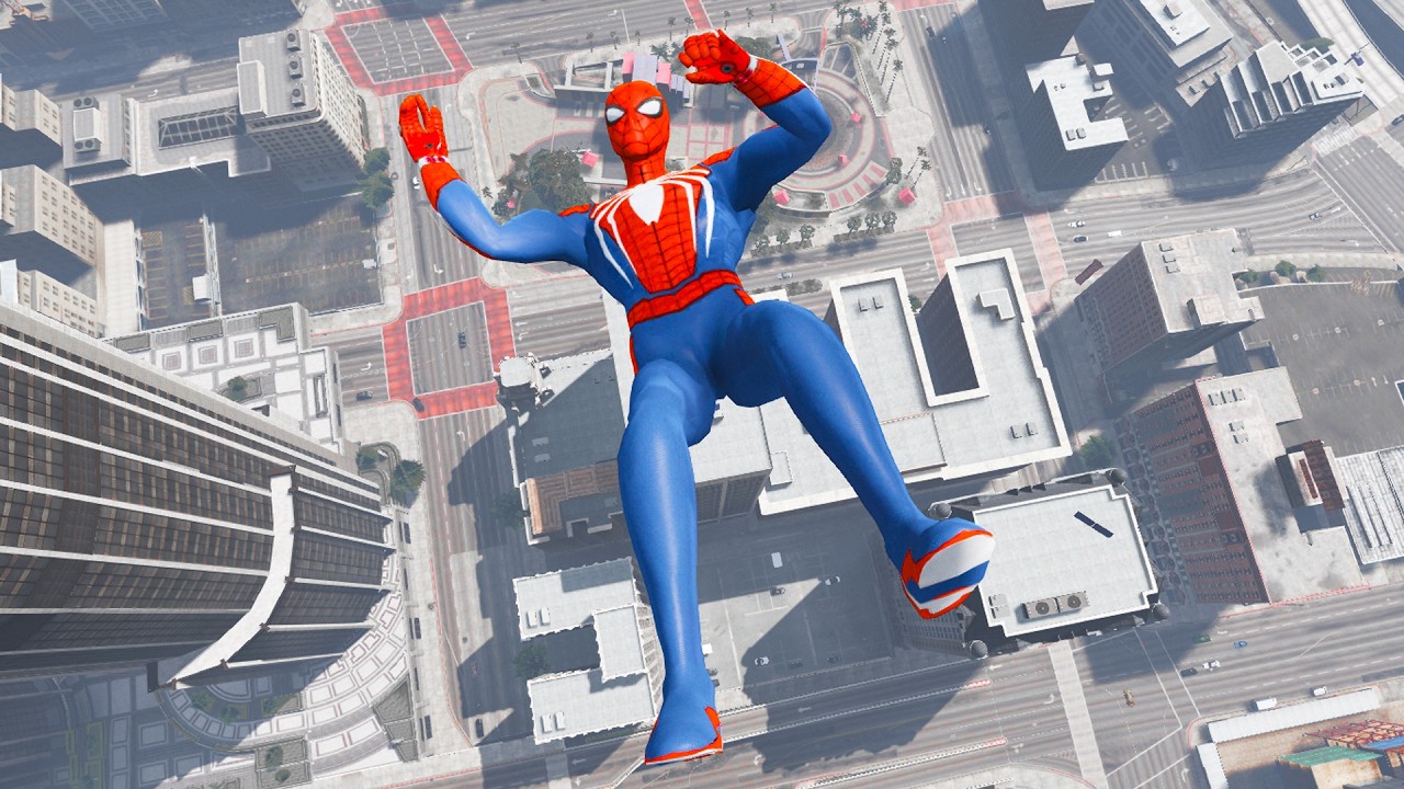 GTA SPIDERMAN FUNNY AND INTERESTING JUMPS & FALLS #22 (GTA 5 Gameplay)