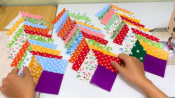 3D Quilt Pattern | Quick and Easy Quilt Pattern | Use any size scraps!