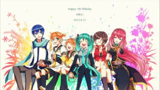 Video thumbnail of "VOCALOID: "Birthday Song for Miku" [HD & MP3]"