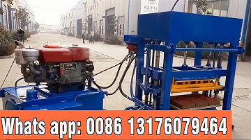 QT4 -30 diesel engine hydraulic block making machine