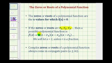 Ex 2 Find a Degree 3 Polynomial Function Given Fractional Zeros