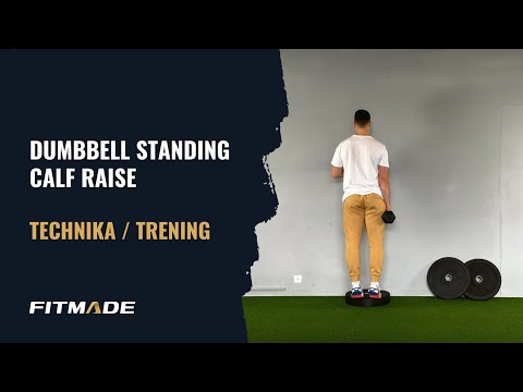 Dumbbell standing calf raise - Ćwiczenie 