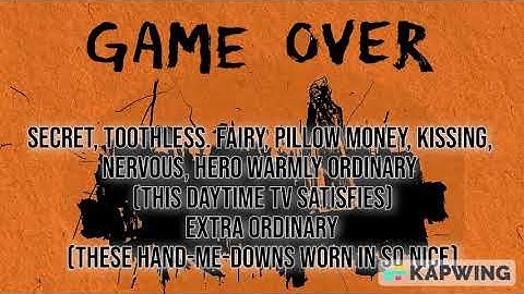 Avenged Sevenfold - Game Over (Karaoke)
