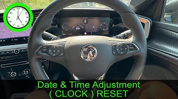 2021 VAUXHALL MOKKA - How to Adjust the Date & Time