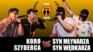 Koro/Szyderca 🆚 Syn Młynarza/Syn Wędkarza 🎤 WBW 2020 2vs2 (freestyle rap battle)