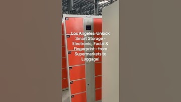 LA Shoppers, Elevate Storage! Smart, Electronic Lockers with Biometric Options