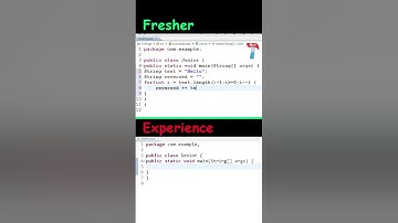 😂 Fresher vs Senior Developer | Java Coding Comparison | Reverse String Program in java