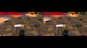 Doom Item 3D Polygon Models of Voxel Models used in Doomsday Engine running in Stereoscopic 3D