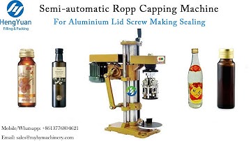 On Site Video of Semi-automatic Ropp Capping Machine for Glass Bottled Wine