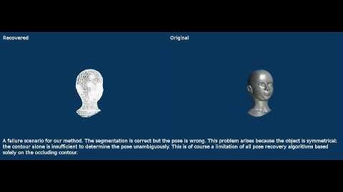 PWP3D Tracking a Head 3D Model