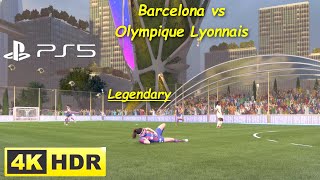 Barcelona v Ol. Lyonnais, Women's 4v4, Legendary Level, Volta FC 24 Gameplay (PS5 UHD 4K 60FPS HDR)