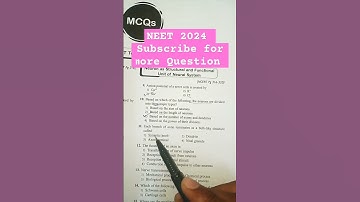QUESTION : 6 Neural control coordination✨👆 #short#neet #aiims  #tranding #viral #yakeenbatch