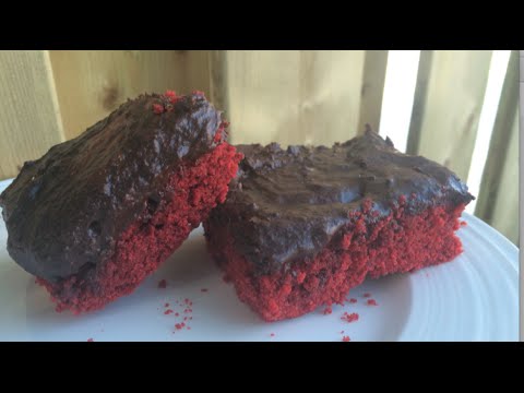How To Make Red Velvet Brownies With Chocolate Frosting-11-08-2015