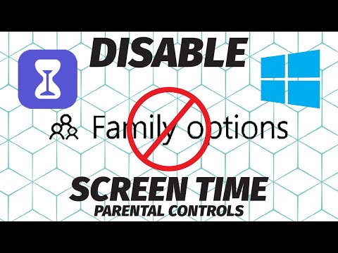 How to DISABLE SCREEN TIME (Parental Controls) in Windows 10/11